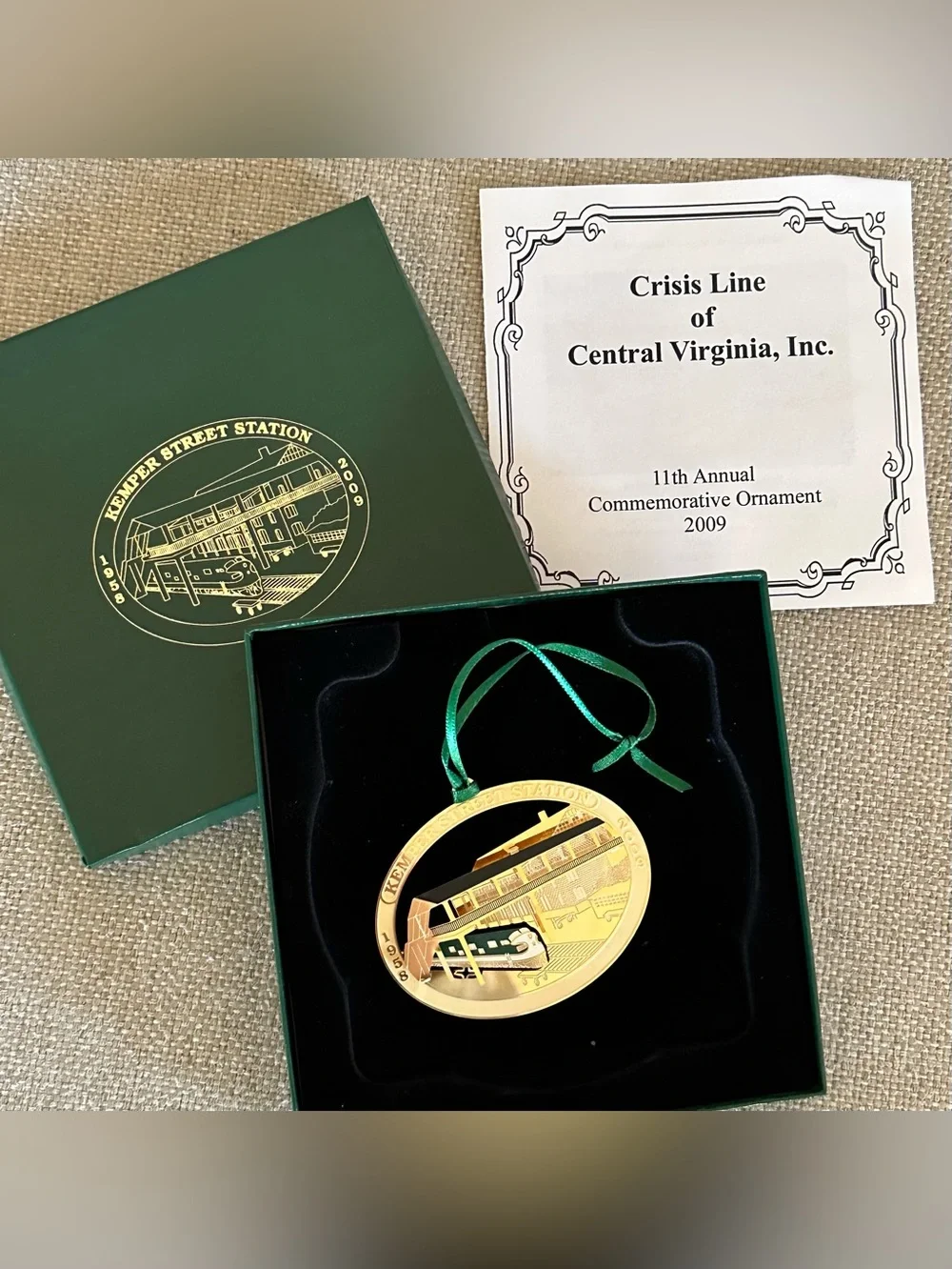 Kemper Street Station – Lynchburg, Virginia Christmas Ornament